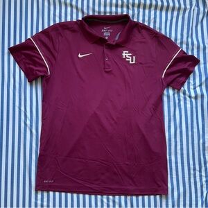 Nike Men’s FSU Dri-FIT Polo Shirt Size L